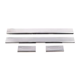 Carmos Door Sill Protectors (4 pcs, Stainless Steel) Toyota Yaris 2006-2011 photo 2