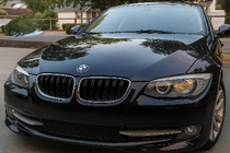 BMW 3 Series E92/E93 2006–2013 M-Look Kidney Grilles (for 2010-2013, Gloss Black with Chrome Trim) photo 1