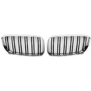 M-Look Kidney Grilles (for 2010-2013, Gloss Black with Chrome Trim) BMW 3 Series E92/E93 2006–2013 photo 2