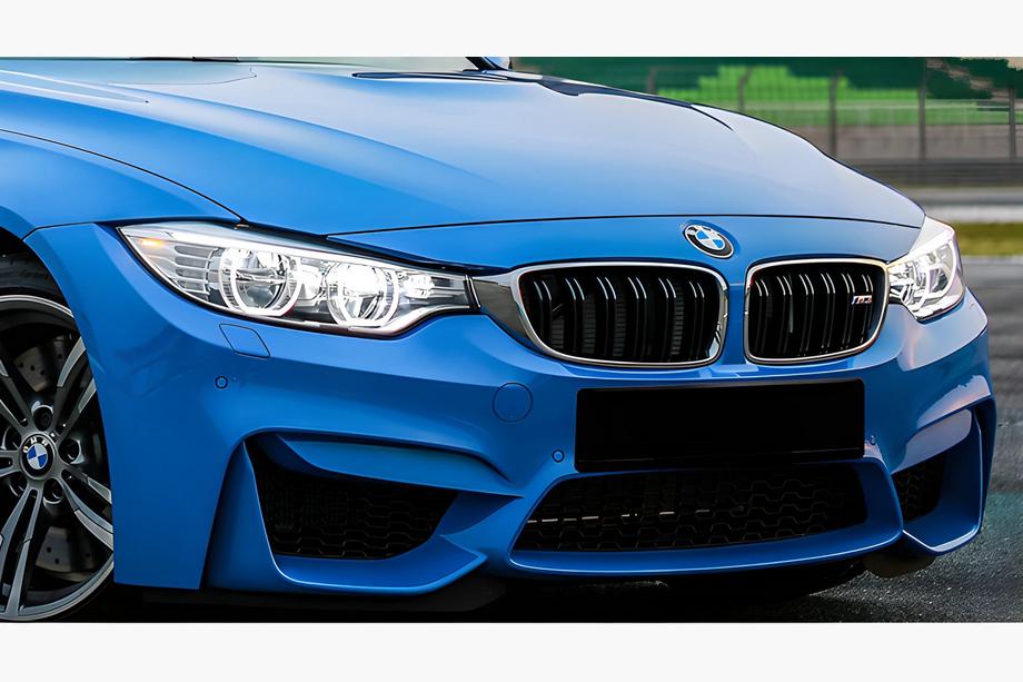 BMW 3 Series F30/F31 2012-2019 Kidneys M-Look (Gloss Black with Chrome Trim) Image
