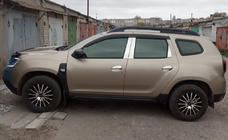 Dacia Duster 2008-2018 Stainless Steel Door Pillar Trim (6 pcs) photo 1