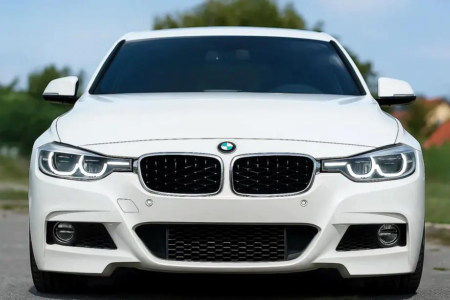 BMW 3 Series F30/F31 2012-2019 Diamond Black Kidney Grilles with Chrome Trim Image