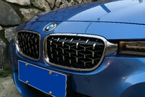 BMW 3 Series F30/F31 2012-2019 Diamond Silver Kidney Grilles (Chrome Trim) photo 1