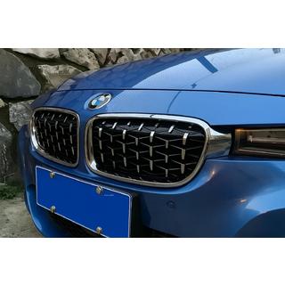 Diamond Silver Kidney Grilles (Chrome Trim) BMW 3 Series F30/F31 2012-2019 photo 1