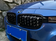 BMW 3 Series F30/F31 2012-2019 Diamond Silver Kidney Grilles photo 1