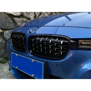 Diamond Silver Kidney Grilles BMW 3 Series F30/F31 2012-2019 photo 1