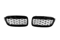 BMW 3 Series F30/F31 2012-2019 Diamond Black Kidney Grilles photo 3