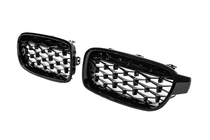 BMW 3 Series F30/F31 2012-2019 Diamond Black Kidney Grilles photo 4