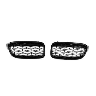 Diamond Black Kidney Grilles BMW 3 Series F30/F31 2012-2019 photo 3