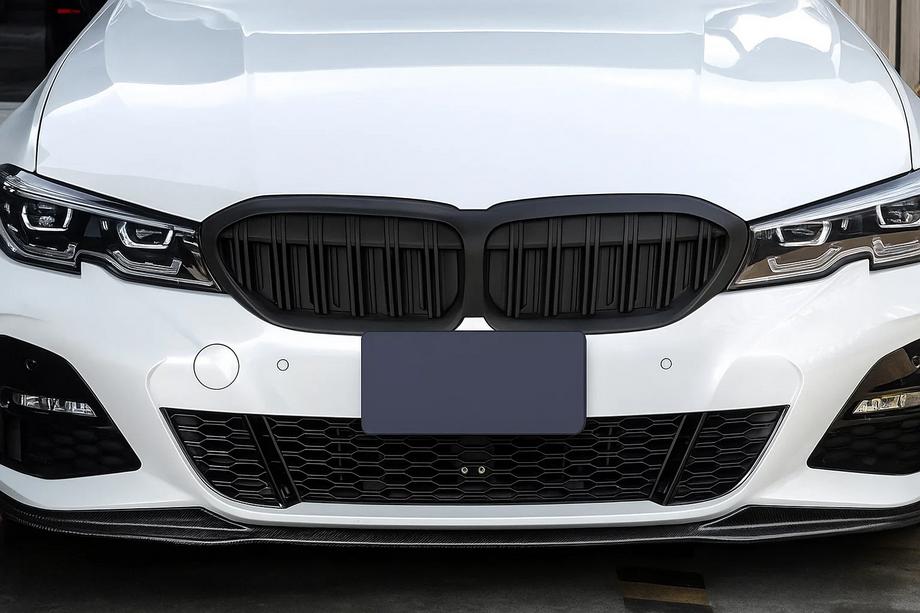 BMW 3 Series G20/G21 2018- M-Look V2 Kidney Grilles (2018-2022, Matte Black) Image