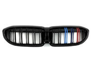 BMW 3 Series G20/G21 2018- M-Look V2 Kidney Grilles (2018-2022, M-Color with Black Trim) photo 2