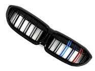 BMW 3 Series G20/G21 2018- M-Look V2 Kidney Grilles (2018-2022, M-Color with Black Trim) photo 3