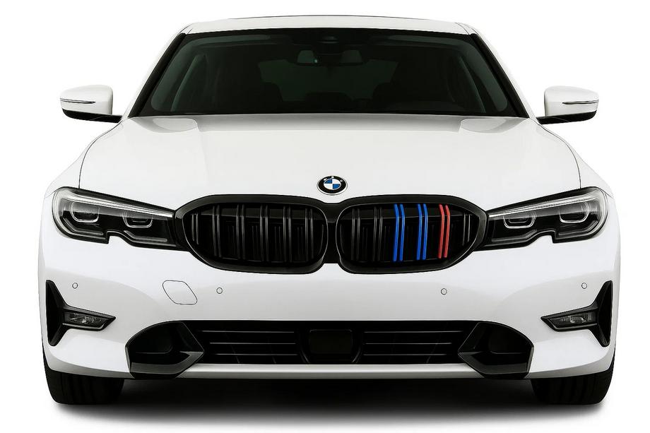 BMW 3 Series G20/G21 2018- M-Look V2 Kidney Grilles (2018-2022, M-Color with Black Trim) Image