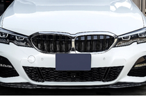 BMW 3 Series G20/G21 2018- M-Look V2 Kidney Grilles (2018-2022, Gloss Black with Chrome Trim) photo 1