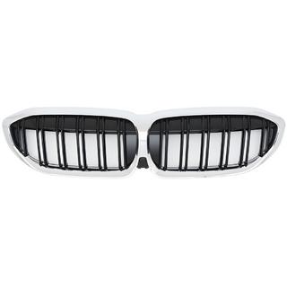 M-Look V2 Kidney Grilles (2018-2022, Gloss Black with Chrome Trim) BMW 3 Series G20/G21 2018- photo 2