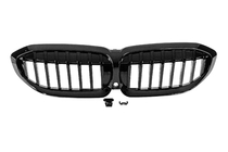 BMW 3 Series G20/G21 2018- Kidney Grilles 1 Bar (2018-2022, Gloss Black) photo 2