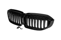 BMW 3 Series G20/G21 2018- Kidney Grilles 1 Bar (2018-2022, Gloss Black) photo 3