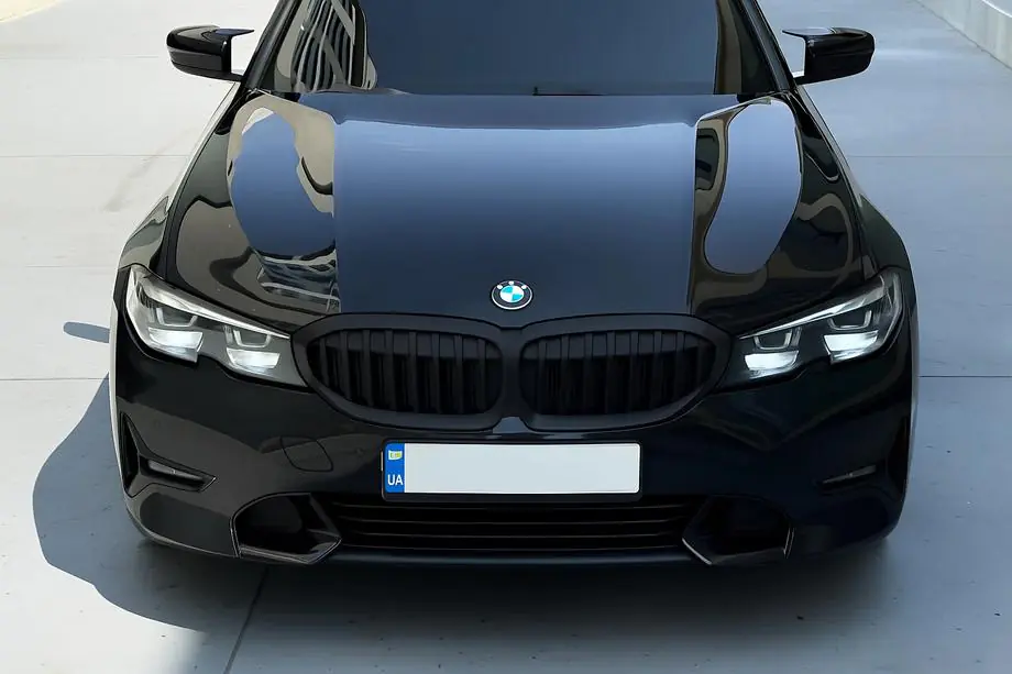 BMW 3 Series G20/G21 2018- Kidney Grilles 1 Bar (2018-2022, Black Matte) Image
