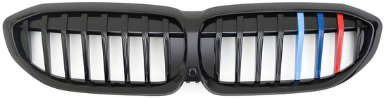 BMW 3 Series G20/G21 2018- Kidney Grilles 1 Bar (2018-2022, M-Color) photo 2