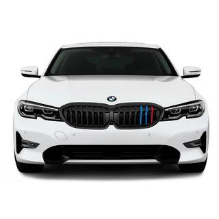 Kidney Grilles 1 Bar (2018-2022, M-Color) BMW 3 Series G20/G21 2018- photo 1