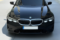 BMW 3 Series G20/G21 2018- Kidney Grilles 1 Bar (2018-2022, Gloss Black with Chrome Trim) photo 1