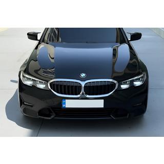Kidney Grilles 1 Bar (2018-2022, Gloss Black with Chrome Trim) BMW 3 Series G20/G21 2018- photo 1
