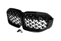BMW 3 Series G20/G21 2018- Diamond Black Kidney Grilles (2018-2022, black surround) photo 4