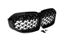 BMW 3 Series G20/G21 2018- Diamond Black Kidney Grilles (2018-2022, black surround) photo 5