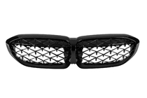 BMW 3 Series G20/G21 2018- Diamond Black Kidney Grilles (2018-2022, black surround) photo 7