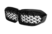 BMW 3 Series G20/G21 2018- Diamond Black Kidney Grilles (2018-2022, black surround) photo 8