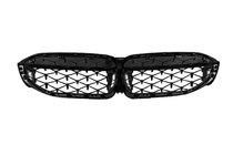 BMW 3 Series G20/G21 2018- Diamond Black Kidney Grilles (2018-2022, black surround) photo 10