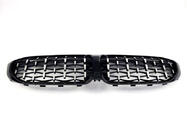 BMW 3 Series G20/G21 2018- Diamond Silver Kidney Grilles (2018-2022, black trim) photo 4