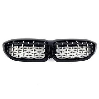 Diamond Silver Kidney Grilles (2018-2022, black trim) photo 2
