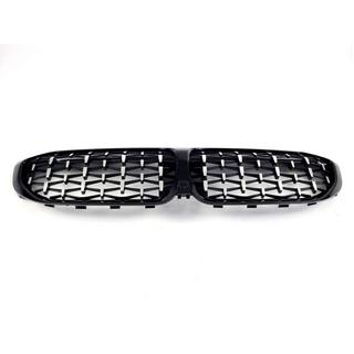 Diamond Silver Kidney Grilles (2018-2022, black trim) photo 4