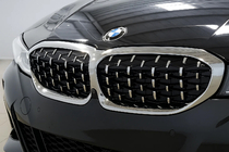 BMW 3 Series G20/G21 2018- Diamond Silver Kidney Grilles (2018-2022, Chrome Trim) photo 1