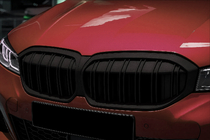 BMW 3 Series G20/G21 2018- Kidney Grilles M-Look (2022+, Black Matte) photo 1