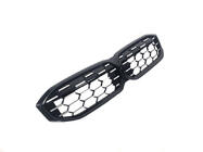 BMW 3 Series G20/G21 2018- Diamond Silver Kidney Grilles (2022+, black trim) photo 3