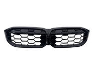 BMW 3 Series G20/G21 2018- Diamond Black Kidney Grilles (2022+, black surround) photo 2