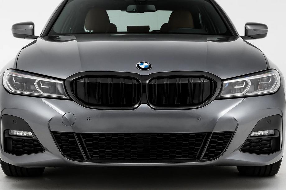 BMW 3 Series G20/G21 2018- Kidney Grilles M-Look (for G28 2022+, Gloss Black) Image