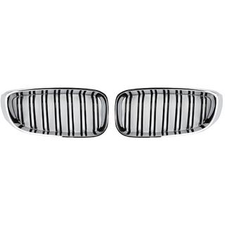 M-Look Kidney Grilles (for F34, Gloss Black with Chrome Trim) BMW 3 Series F34 2013–2020 photo 2