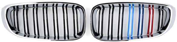 BMW 3 Series F34 2013–2020 Kidney Grilles M-Look (for F34, M-Color with Chrome Trim) photo 2