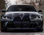 BMW 4 Series G22/23/26 2020- M-Look Kidney Grilles (for G26, Matte Black) photo 1