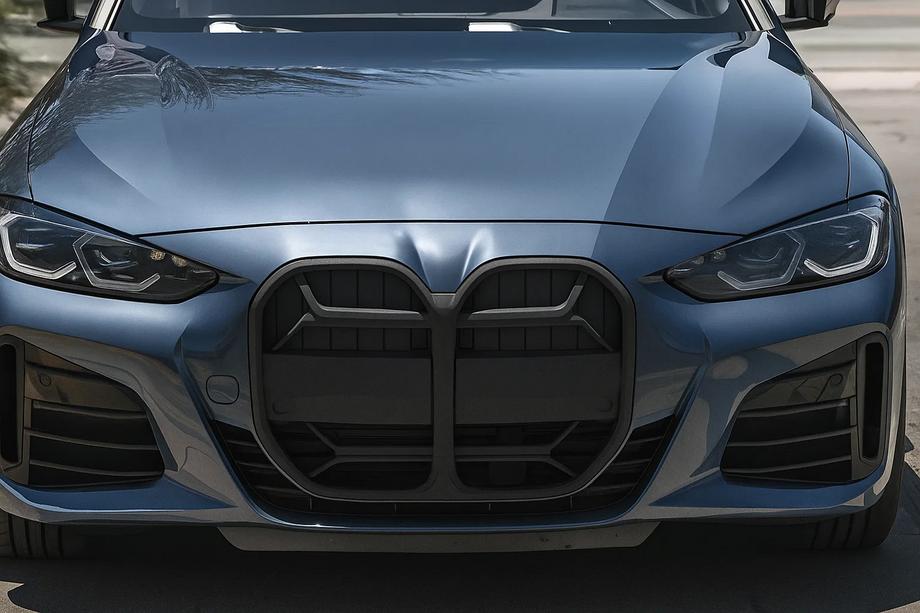 BMW 4 Series G22/23/26 2020- CS-Style Kidney Grilles (for G26, Matte Black) Image