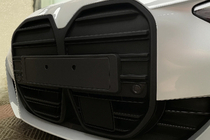 BMW 4 Series G22/23/26 2020- CS-Style Kidney Grilles (for I4 G26, 2022+, Matte Black) photo 1