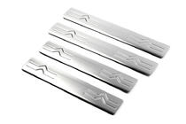 Citroen C-4 2010-2018 Door Sill Protectors OmsaLine (4 pcs, Stainless Steel) photo 2