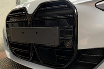 BMW 4 Series G22/23/26 2020- Kidney Grilles M-Look (for I4 G26, 2022+, Gloss Black) photo 1