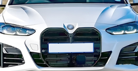 BMW 4 Series G22/23/26 2020- Kidney Grilles M-Look (for I4 G26, 2022+, Gloss Black) photo 3