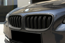 BMW 5 Series F10/F11 2010–2016 Kidneys M-Look (black matte) photo 1