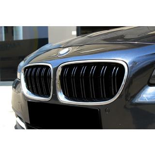 Kidneys M-Look (Gloss Black with Chrome Trim) BMW 5 Series F10/F11 2010–2016 photo 1