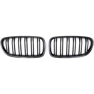 M-Look Kidney Grilles (gloss black with carbon hydro dip) BMW 5 Series F10/F11 2010–2016 photo 2